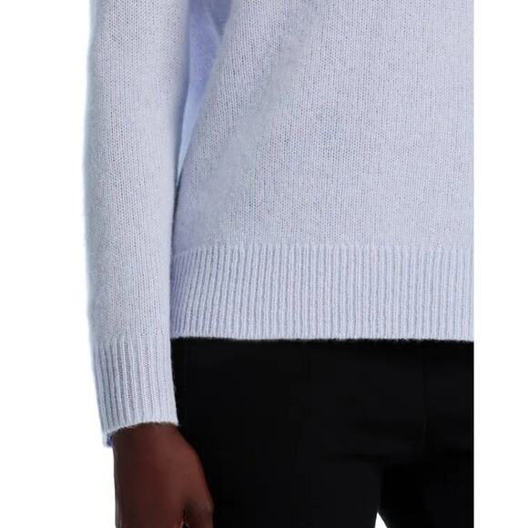 C by Bloomingdale's Women Serenity Blue Cashmere Knit Crewneck Sweater Size M - Picture 4 of 6